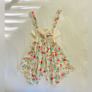 Vintage Rare Victoria Secret White Floral Fairy Slip Dress